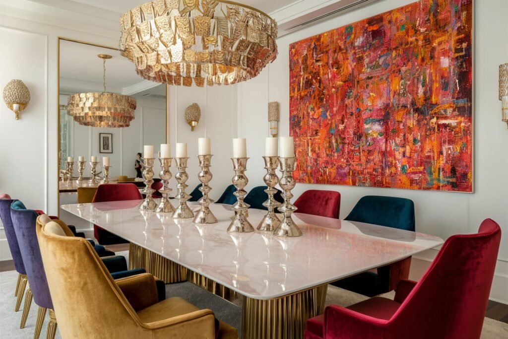 Bold Contemporary Dining Room
