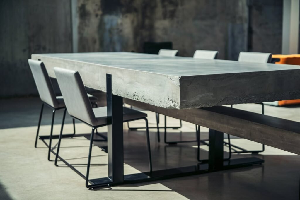 Contemporary Concrete Dining Table