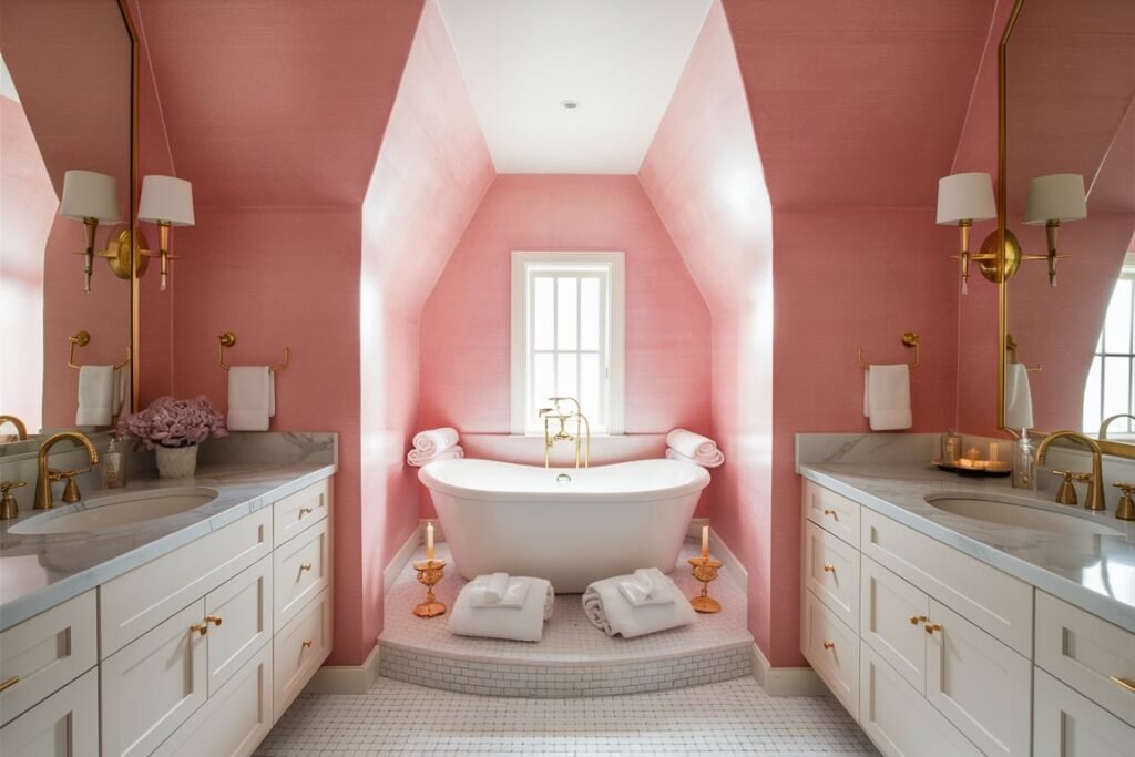 Elegant Blush Pink Bathroom
