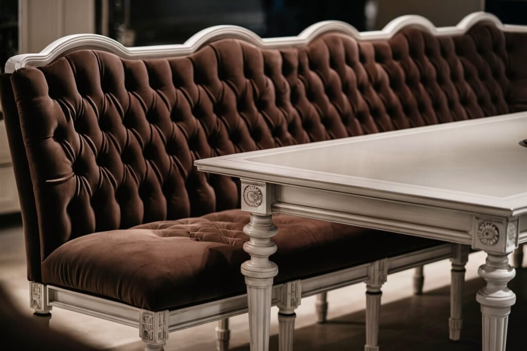 Elegant Tufted Bench
