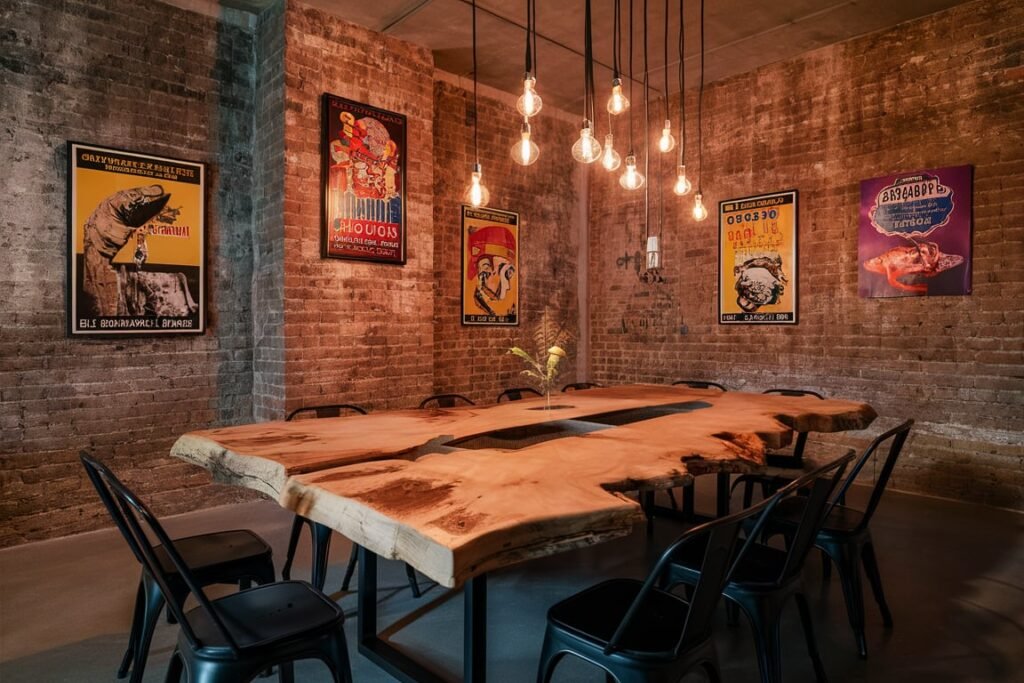 Industrial Modern Dining Room
