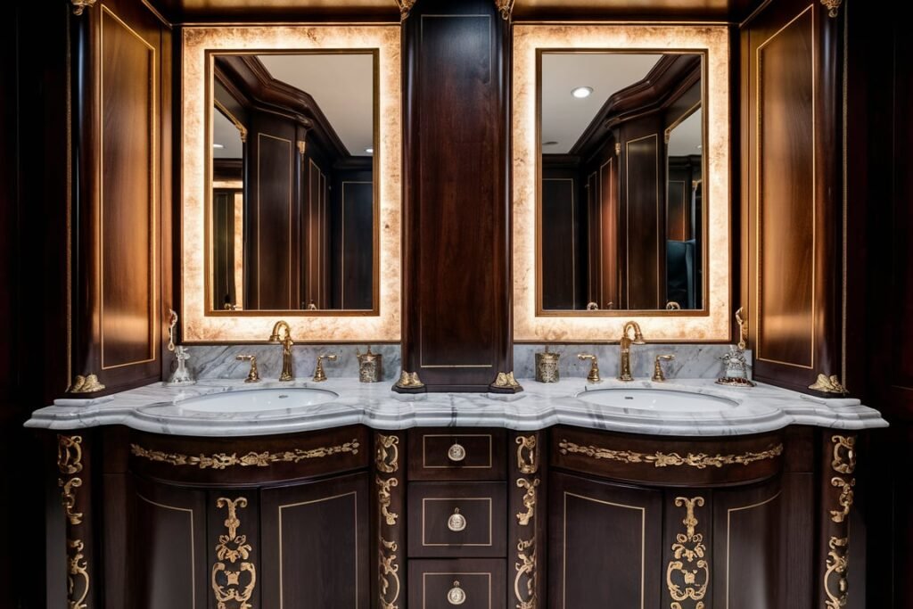 Luxurious Vanity with Intricate Detailing