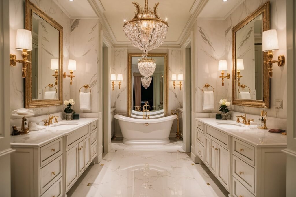 Marble Elegance with Gold Accents