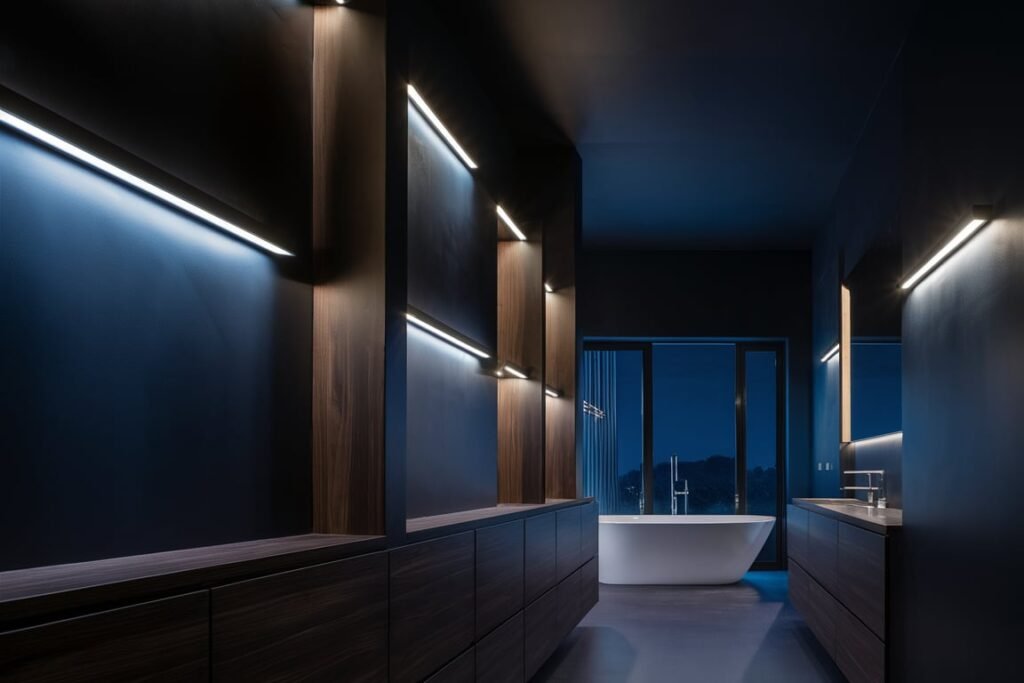 Midnight Blue Washroom