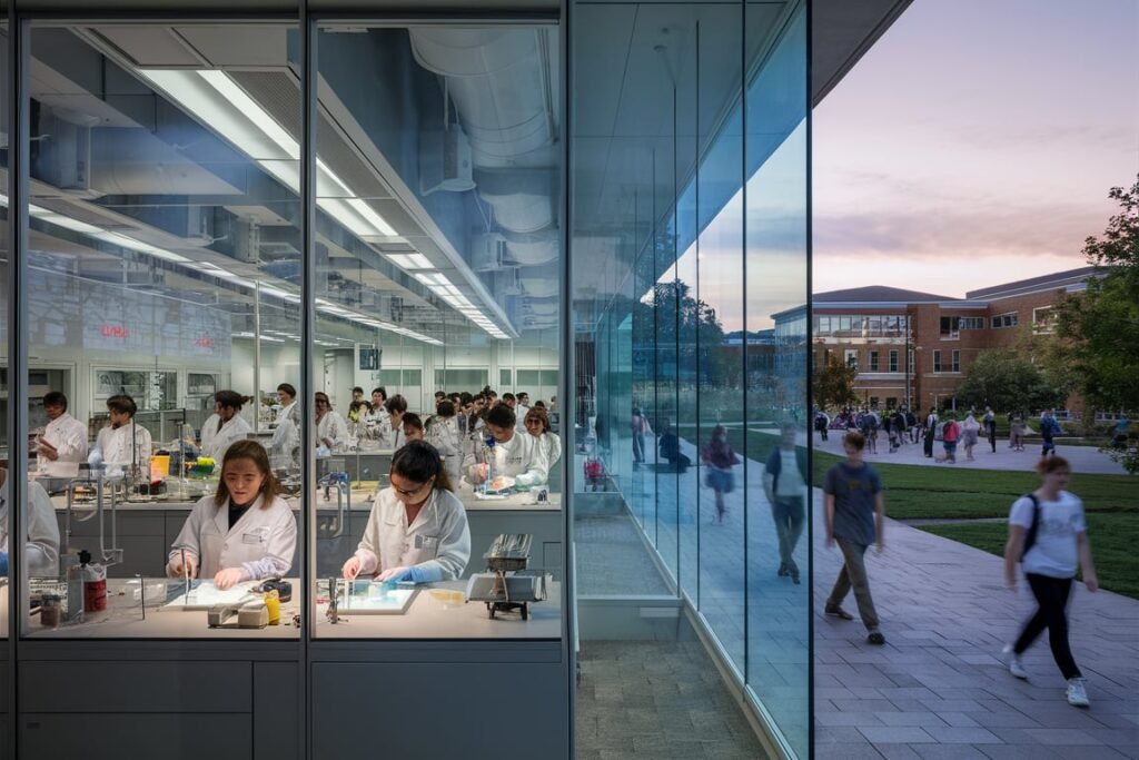 7. Modern Science Building with Research Labs