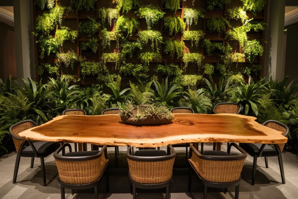 Nature-Inspired Modern Dining Room
