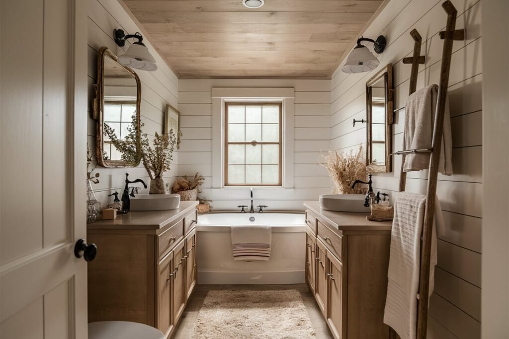Neutral Palette with Shiplap Ceilings
