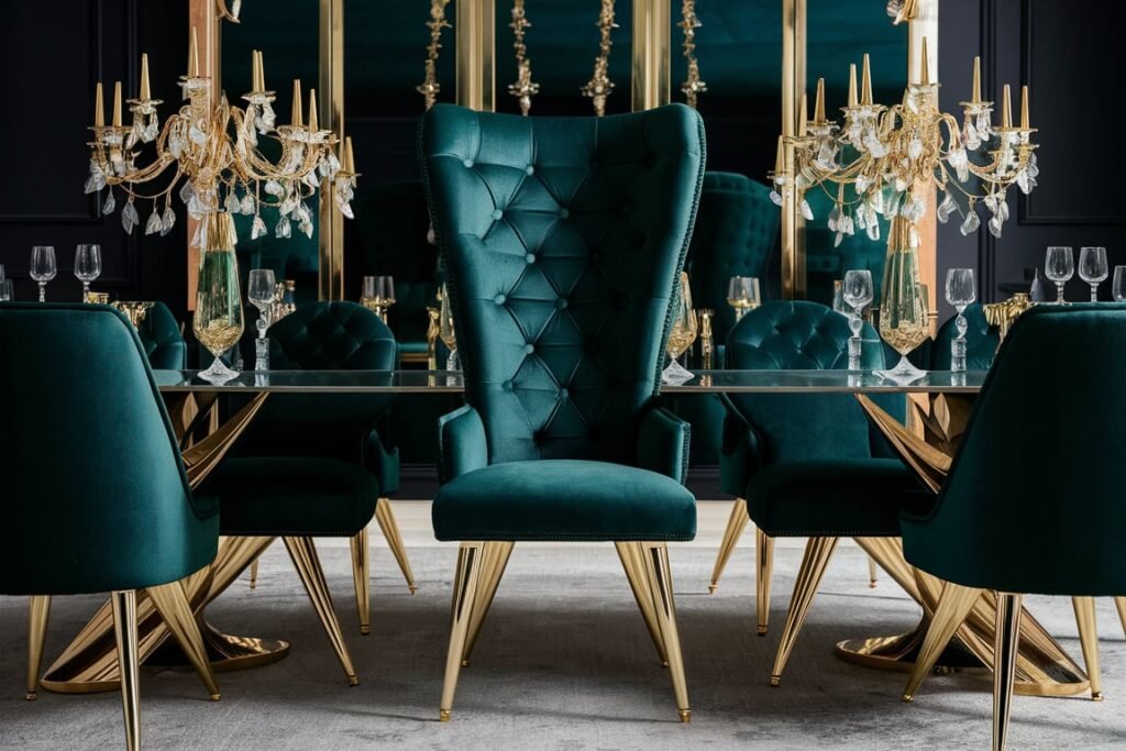 Plush Velvet Dining Chair
