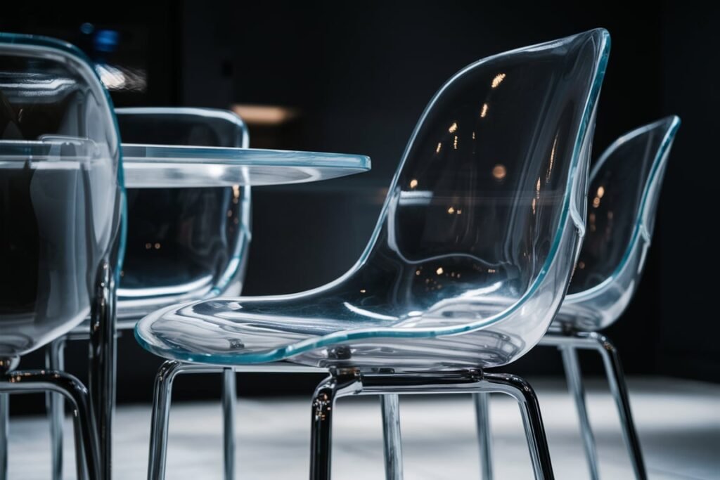 Transparent Acrylic Dining Chair
