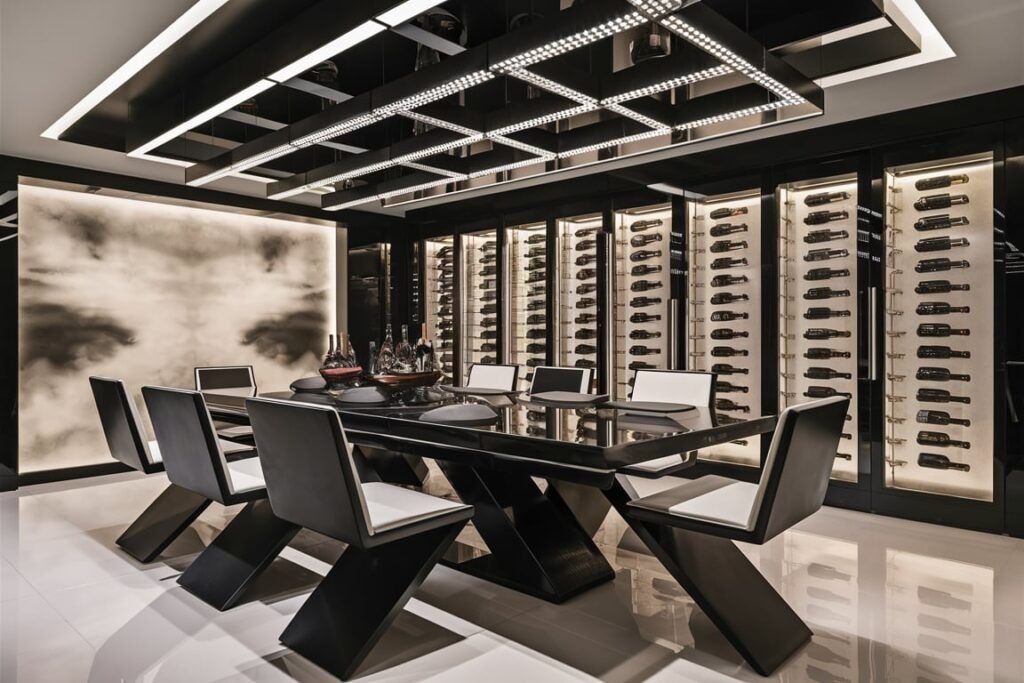 Ultra-Modern Monochrome Dining