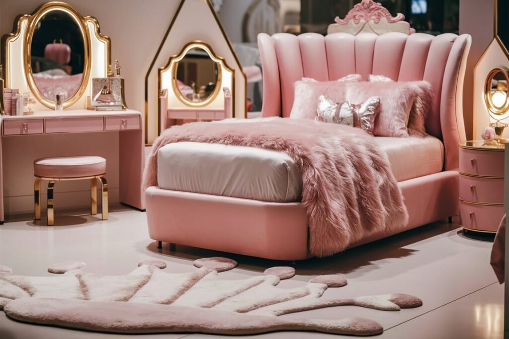 Blush Pink Modern Princess Room