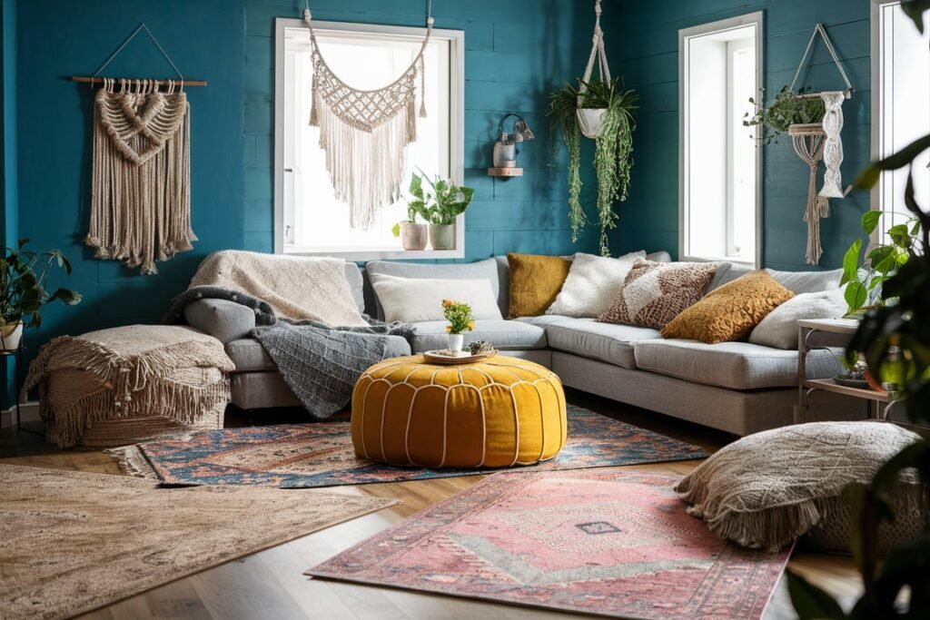 Bohemian Bliss with Teal and Mustard