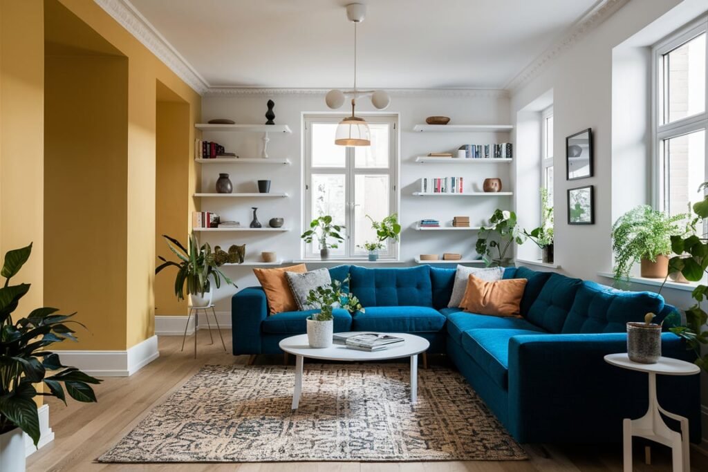 Bright and Inviting Mustard Accents
