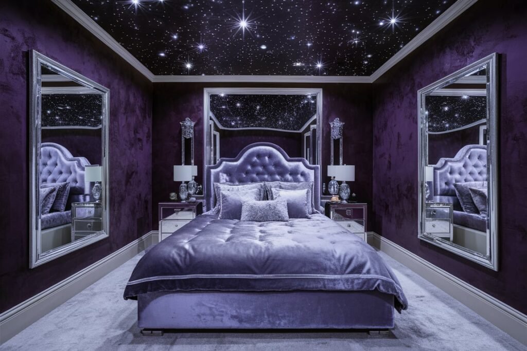 Castle-Inspired Royal Purple Bedroom