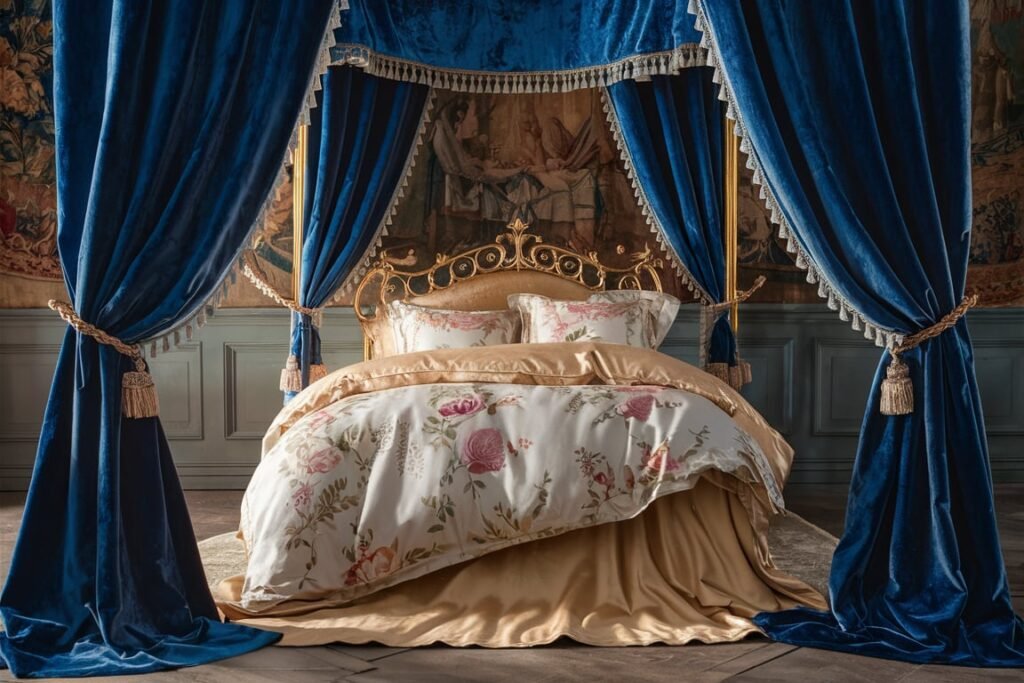 Classic Fairytale Bedroom with Gilded Bed
