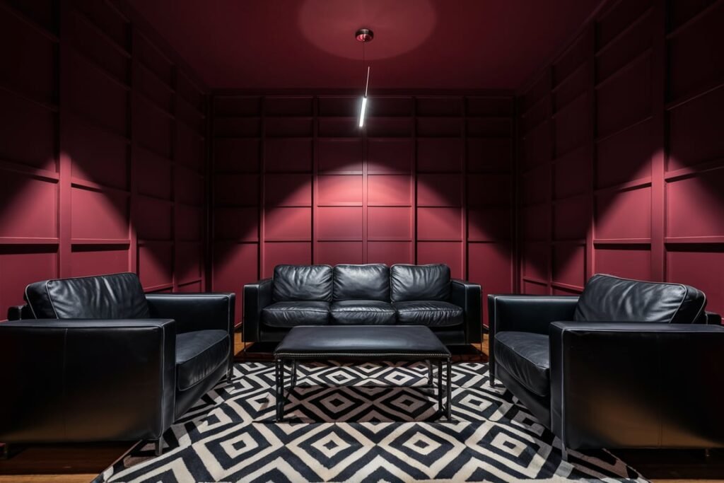 Contemporary Contrast with Red and Black