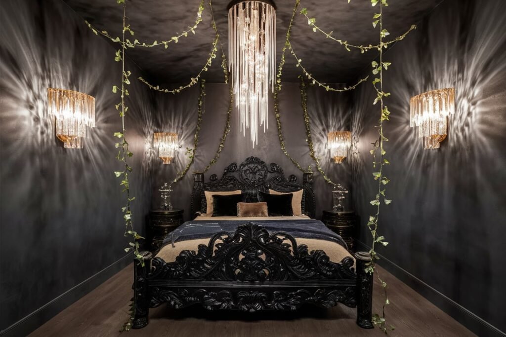 Gothic Black and Crimson Retreat