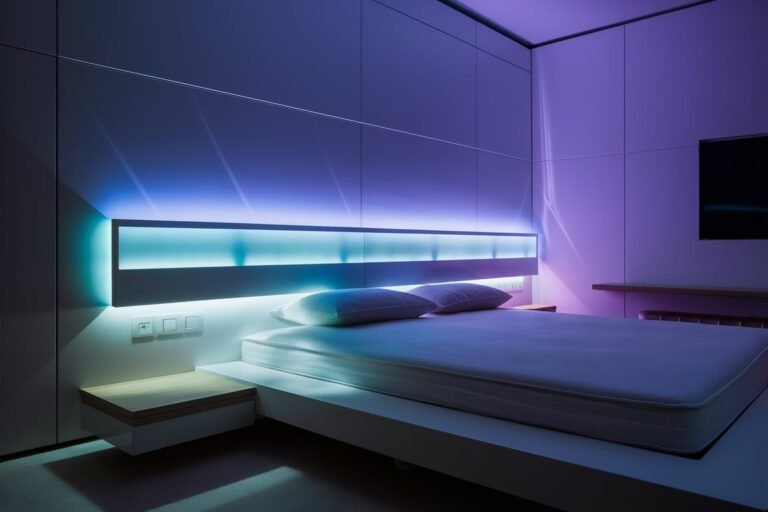 Headboard Accent Lighting with Smart LED Strips