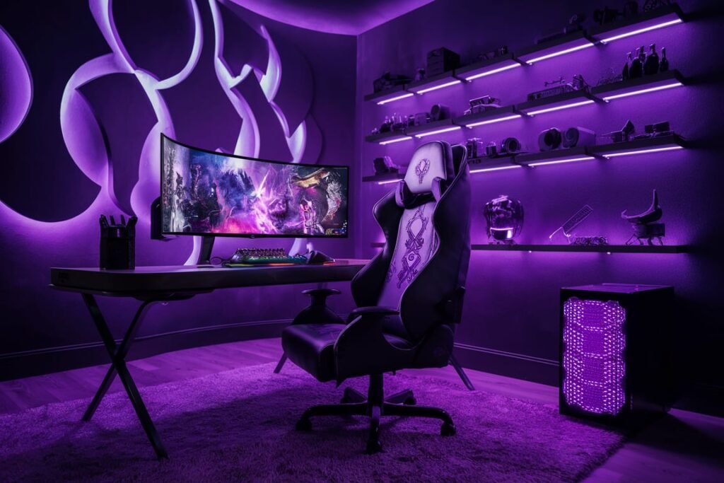 Luxury Dark Gaming Den
