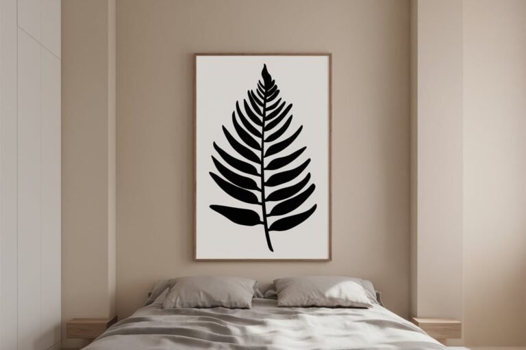 Minimalist Fern Leaf Illustration