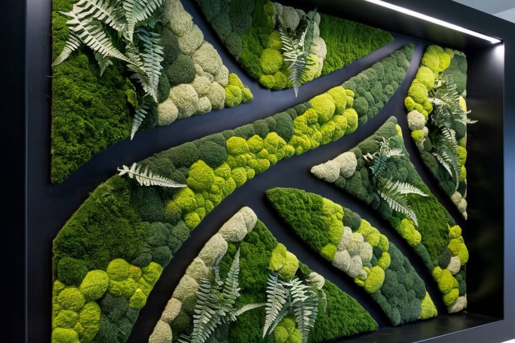 Modern Moss and Fern Wall Art