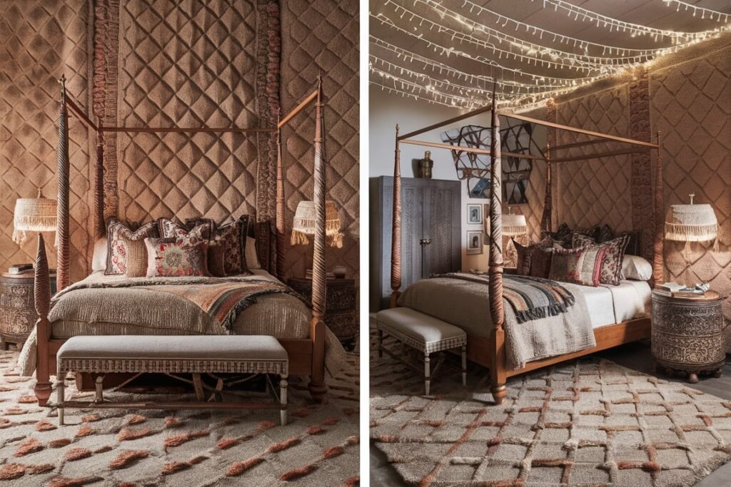 Moroccan Textured Rug for Boho Elegance