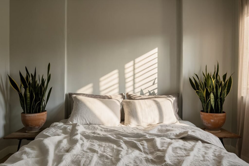 Symmetrical Snake Plants for a Balanced Look
