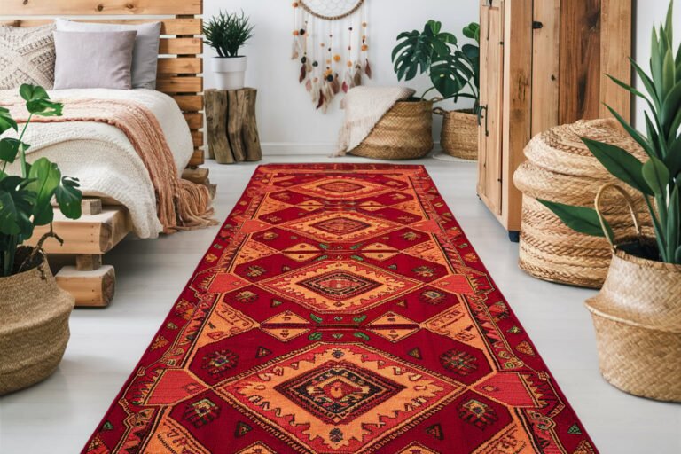 Vibrant Boho Runner for Rustic Charm