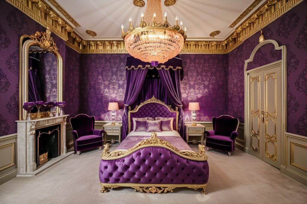 Victorian Purple Timeless Elegance