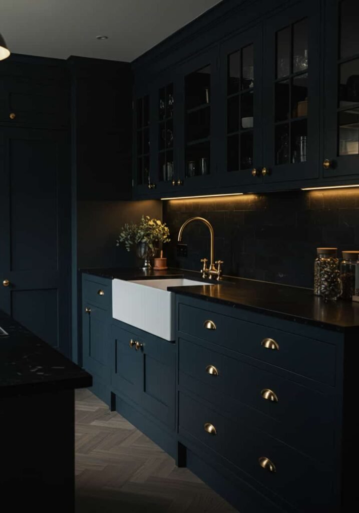 Dark and Moody Kitchen
