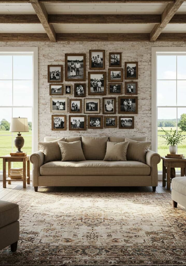 Gallery Wall for Personal Farmhouse Touch
