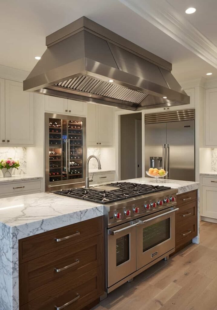  Luxury Chef’s Kitchen with Restaurant-Grade Appliances
