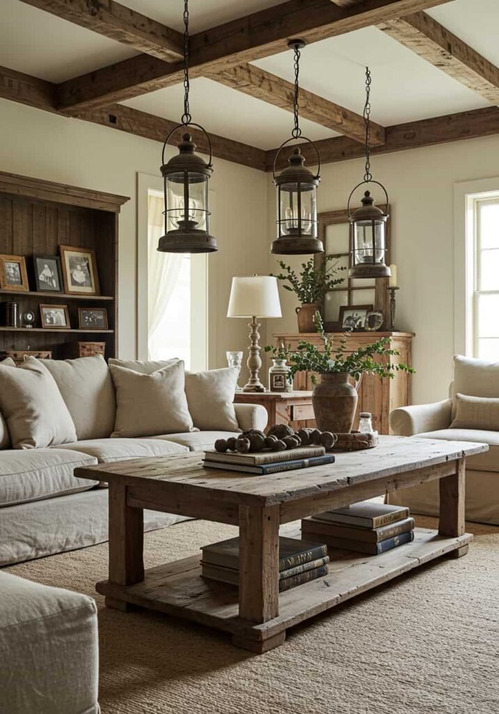  Rustic Wooden Beams for Farmhouse Elegance
