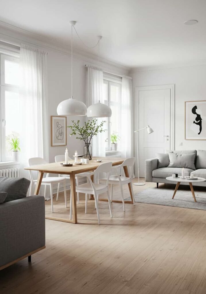 Scandinavian Open-Concept Design
