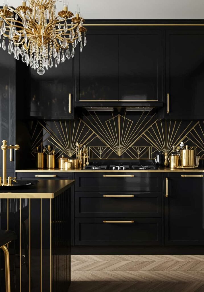 Art Deco-Inspired Kitchen
