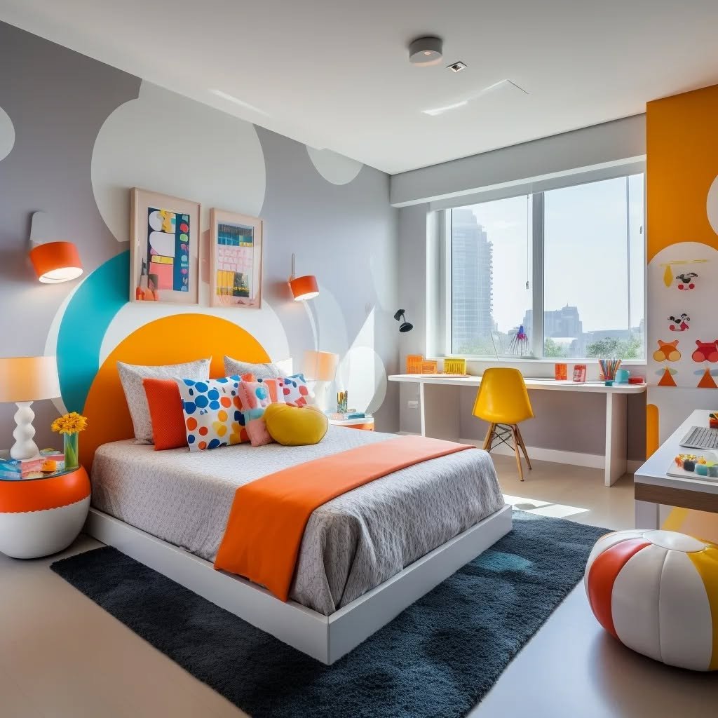 Bright & Bold A Kids' Room Bursting with Energy
