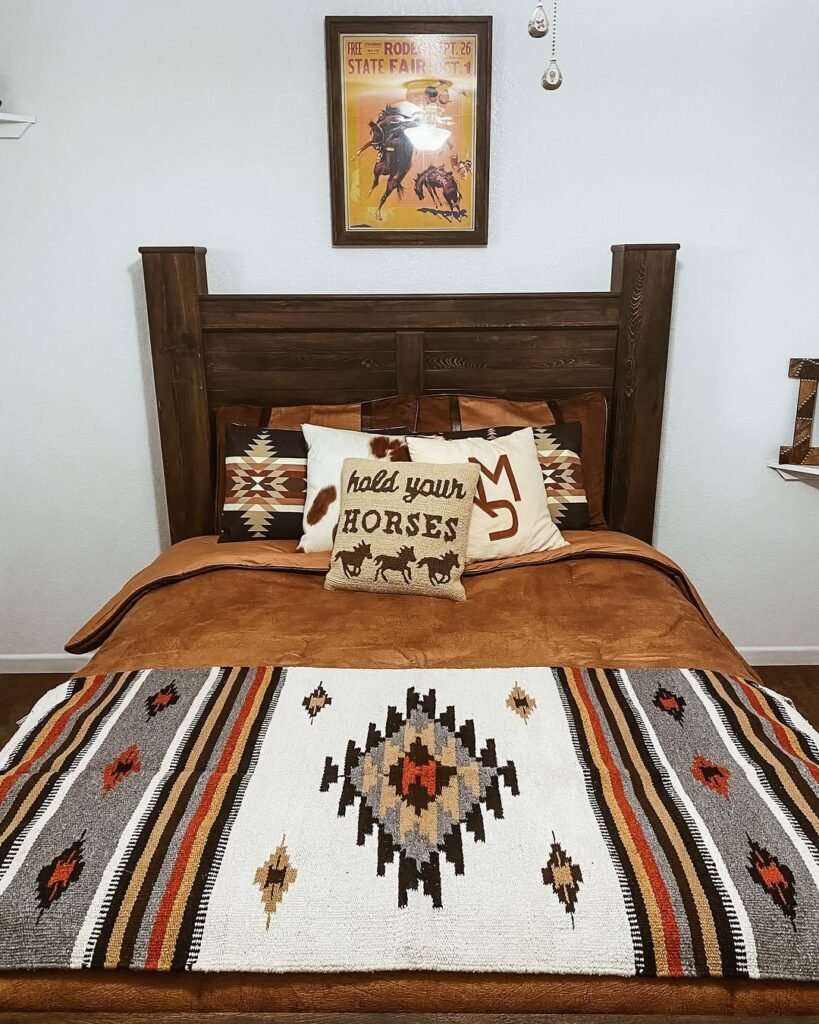 Classic Western Bedroom with Rustic Charm
