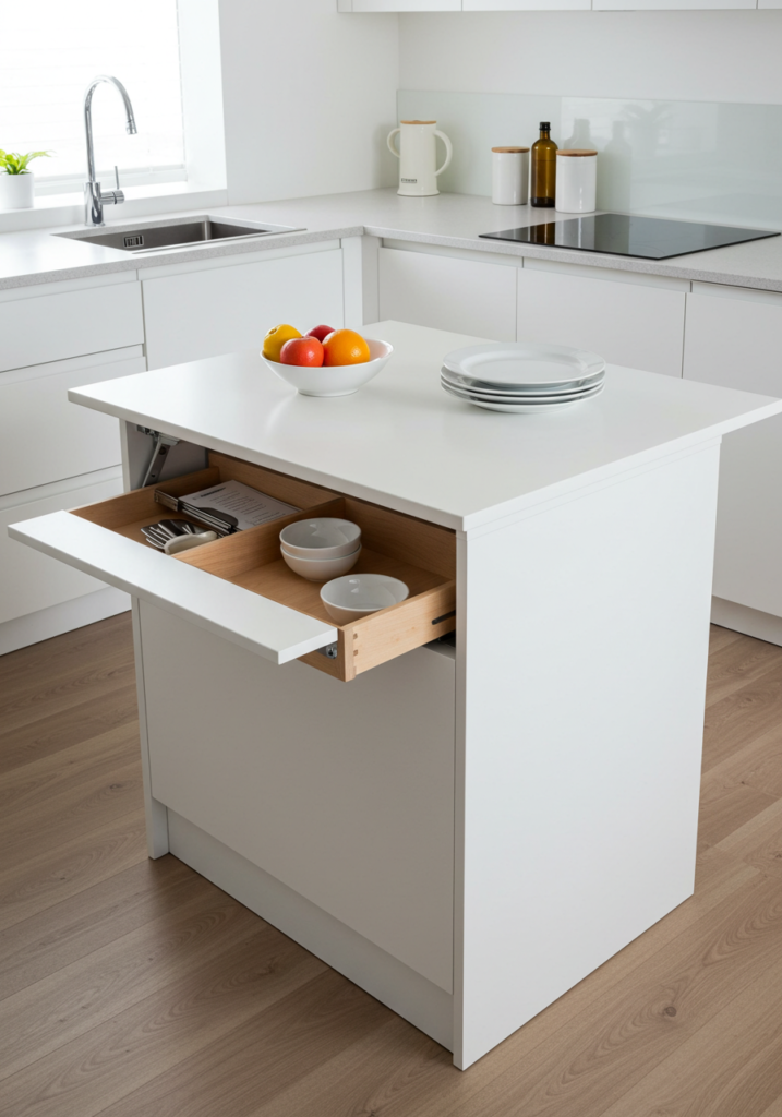 Compact Kitchen Island for Small Spaces
