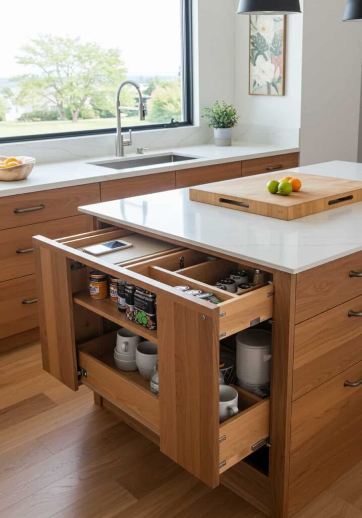 Convertible Kitchen Island with Smart Storage
