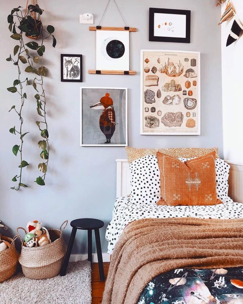 Cozy & Earthy Adventure-Themed Kids' Room
