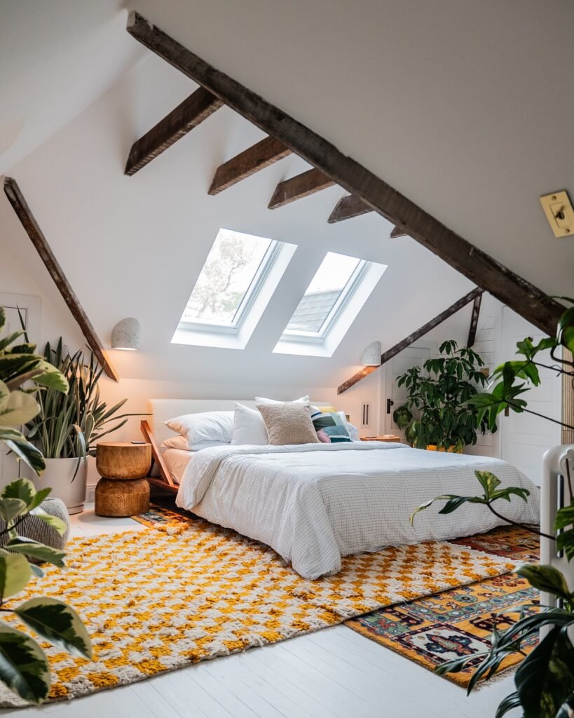 Cozy Loft Guest Room with Natural Light
