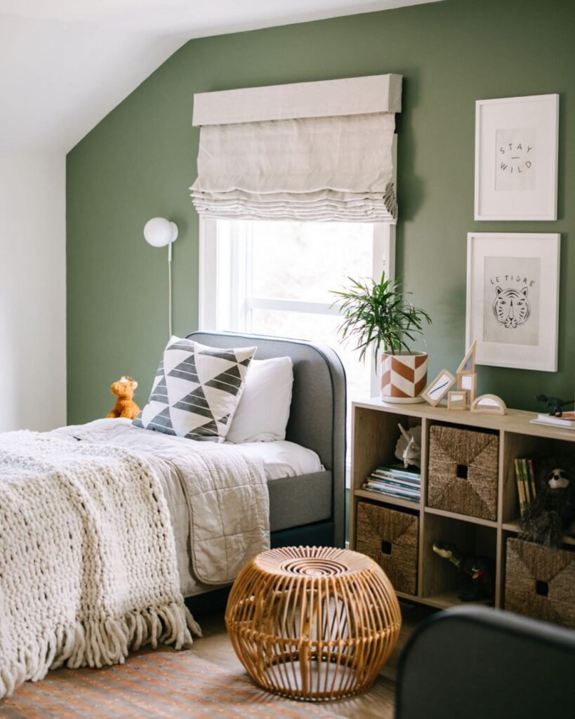 Cozy Nature-Inspired Toddler Boy Bedroom
2