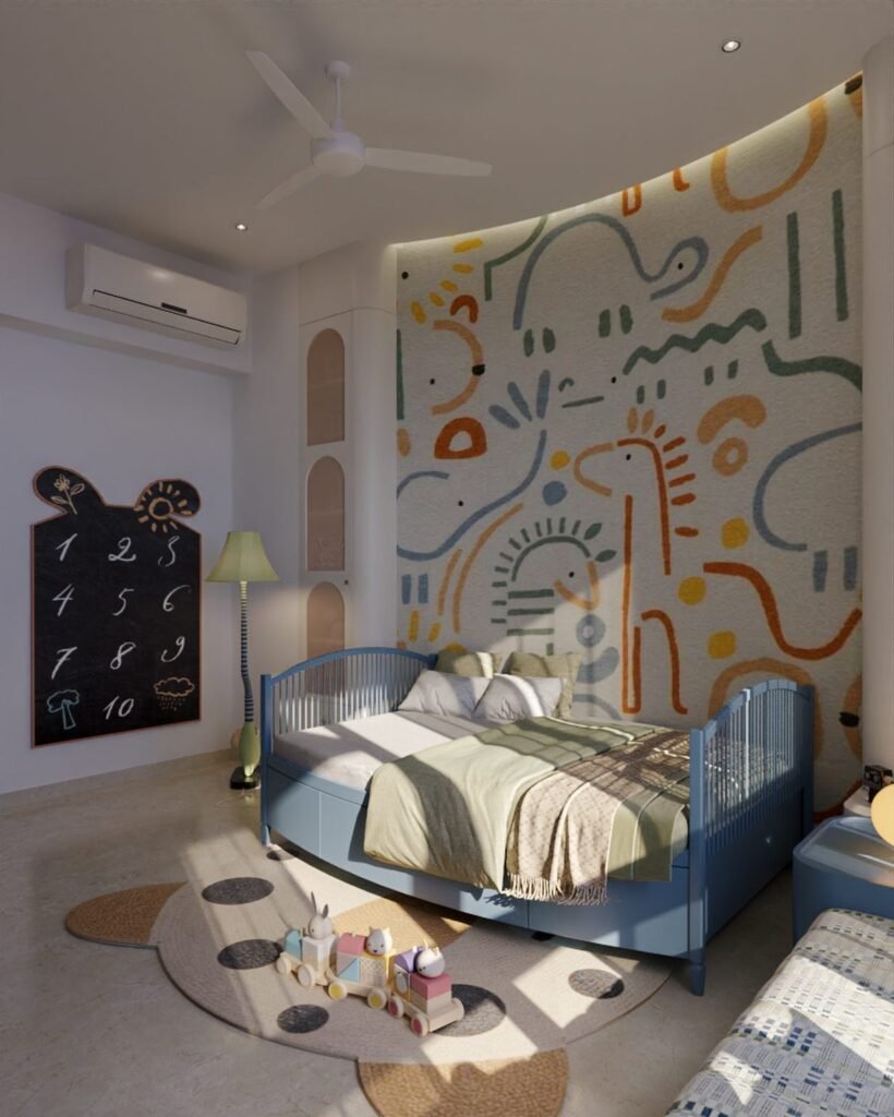 Cozy & Playful Kids' Room Design
