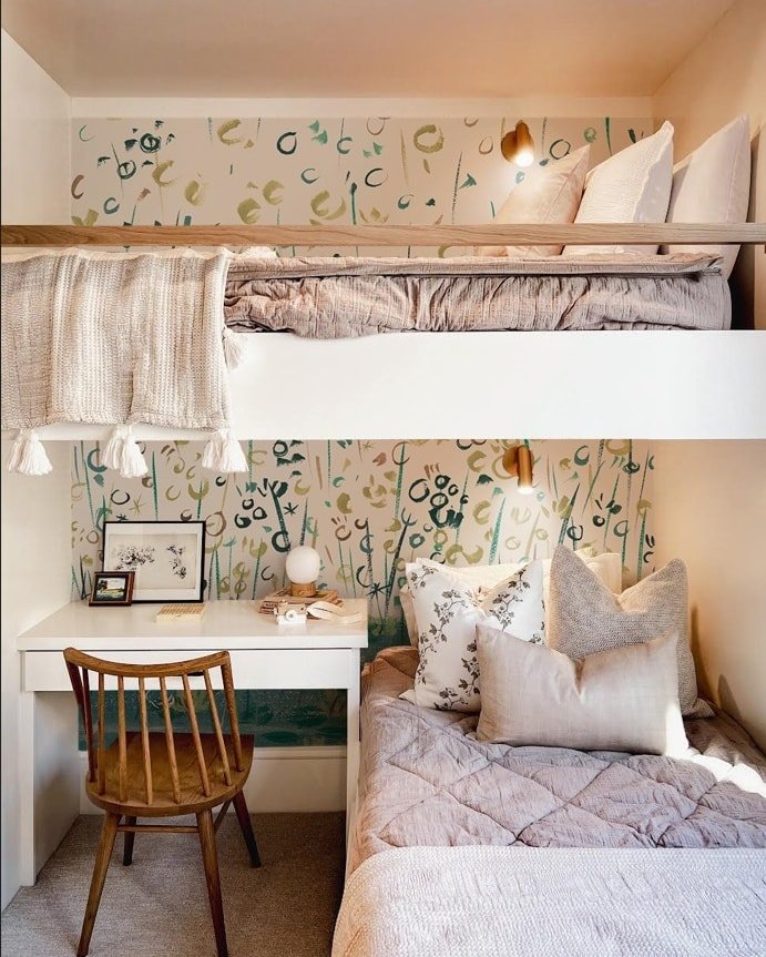 Cozy and Functional Bunk Bed Guest Room
