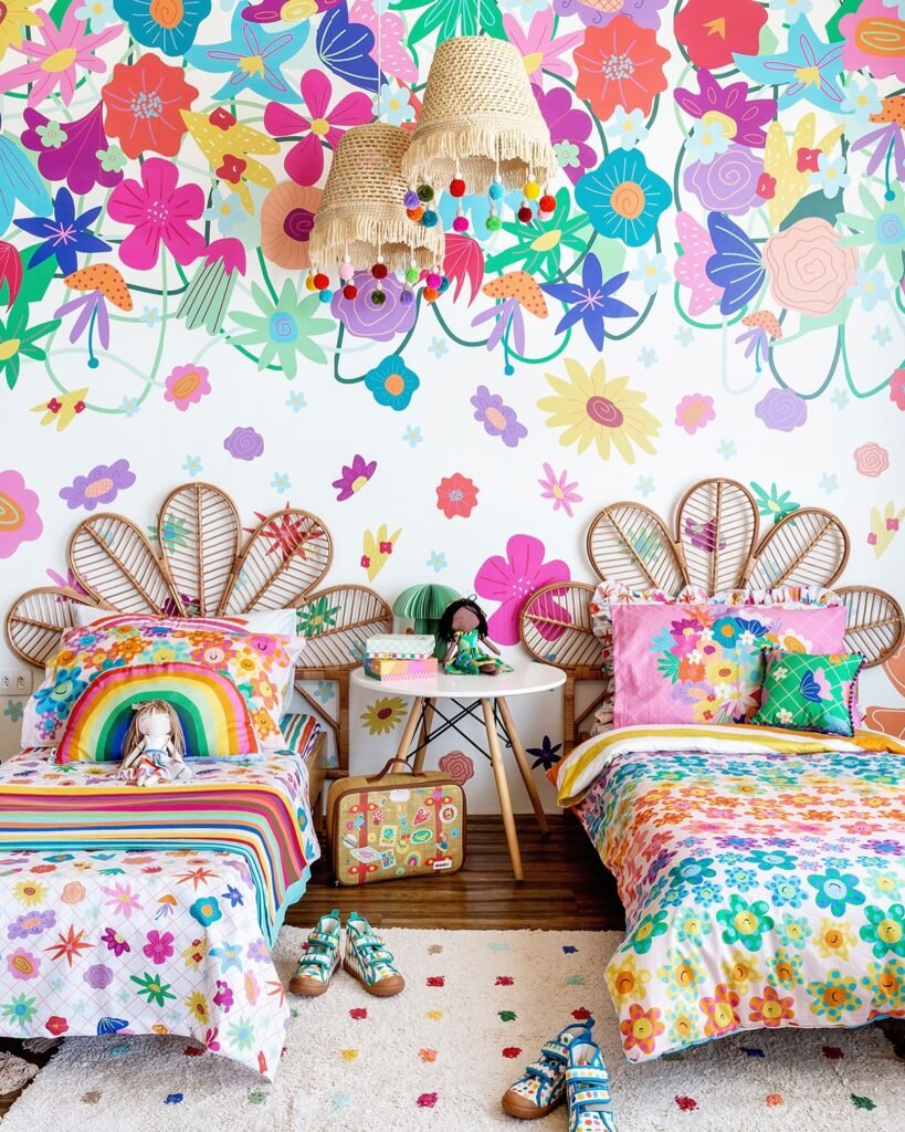 Eclectic Kids Room Ideas A Floral Boho Paradise
