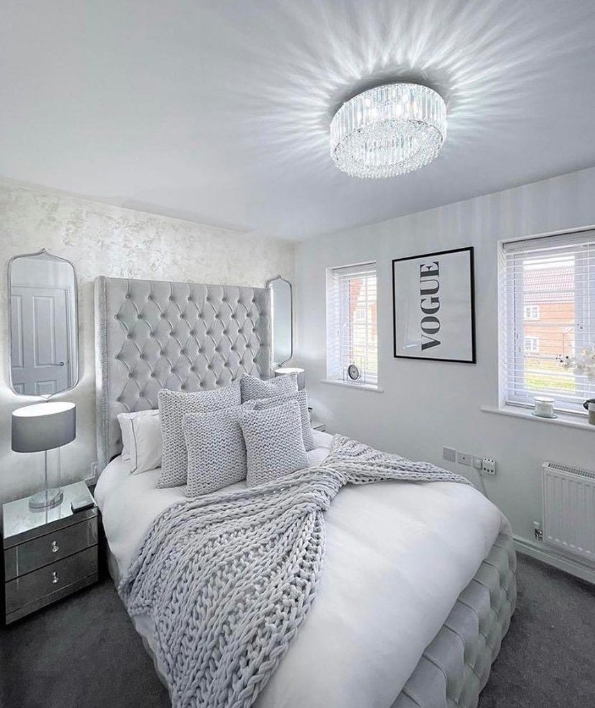 7-Elegant All-White Luxury Bedroom