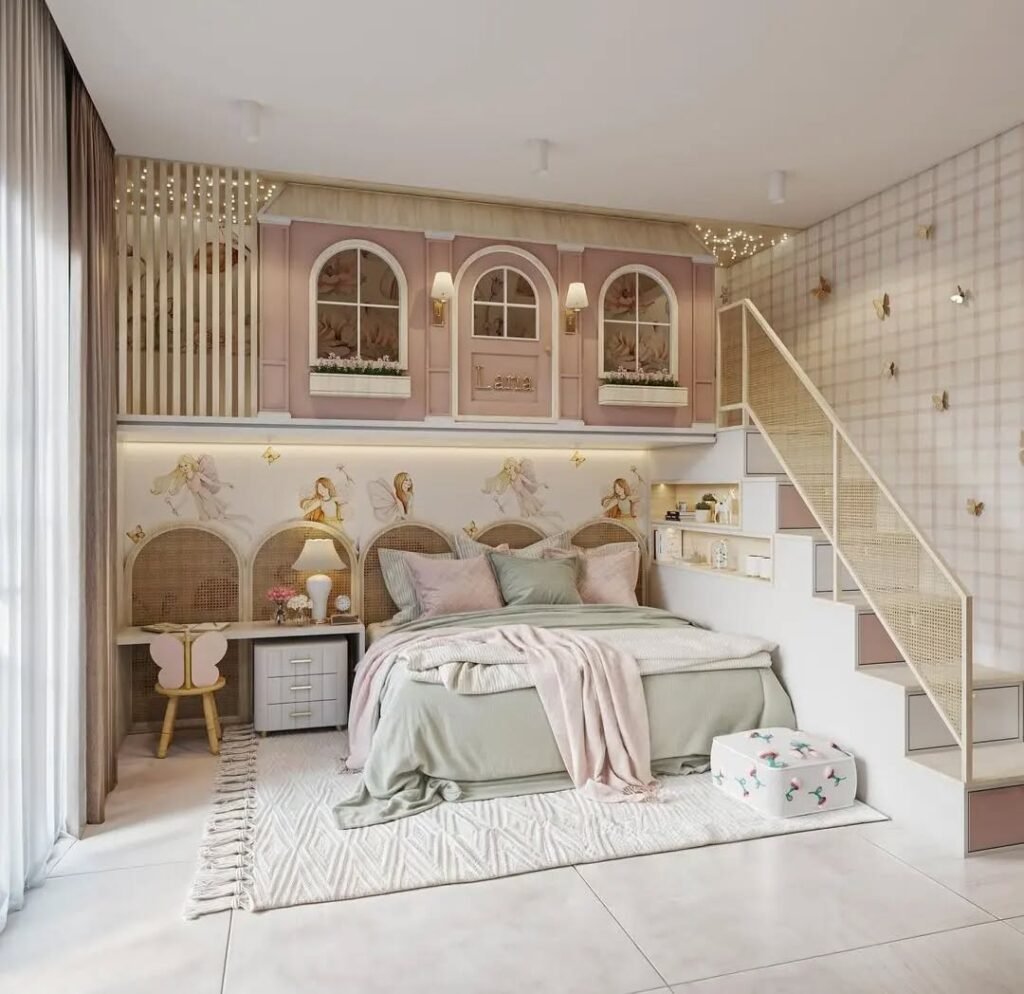 Fairy Tale Loft Bedroom for Girls
