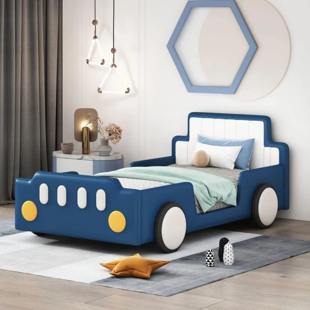 Fun & Stylish Car-Themed Kids Bedroom
