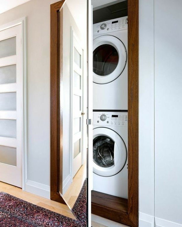 Hidden Laundry Closet for Small Spaces