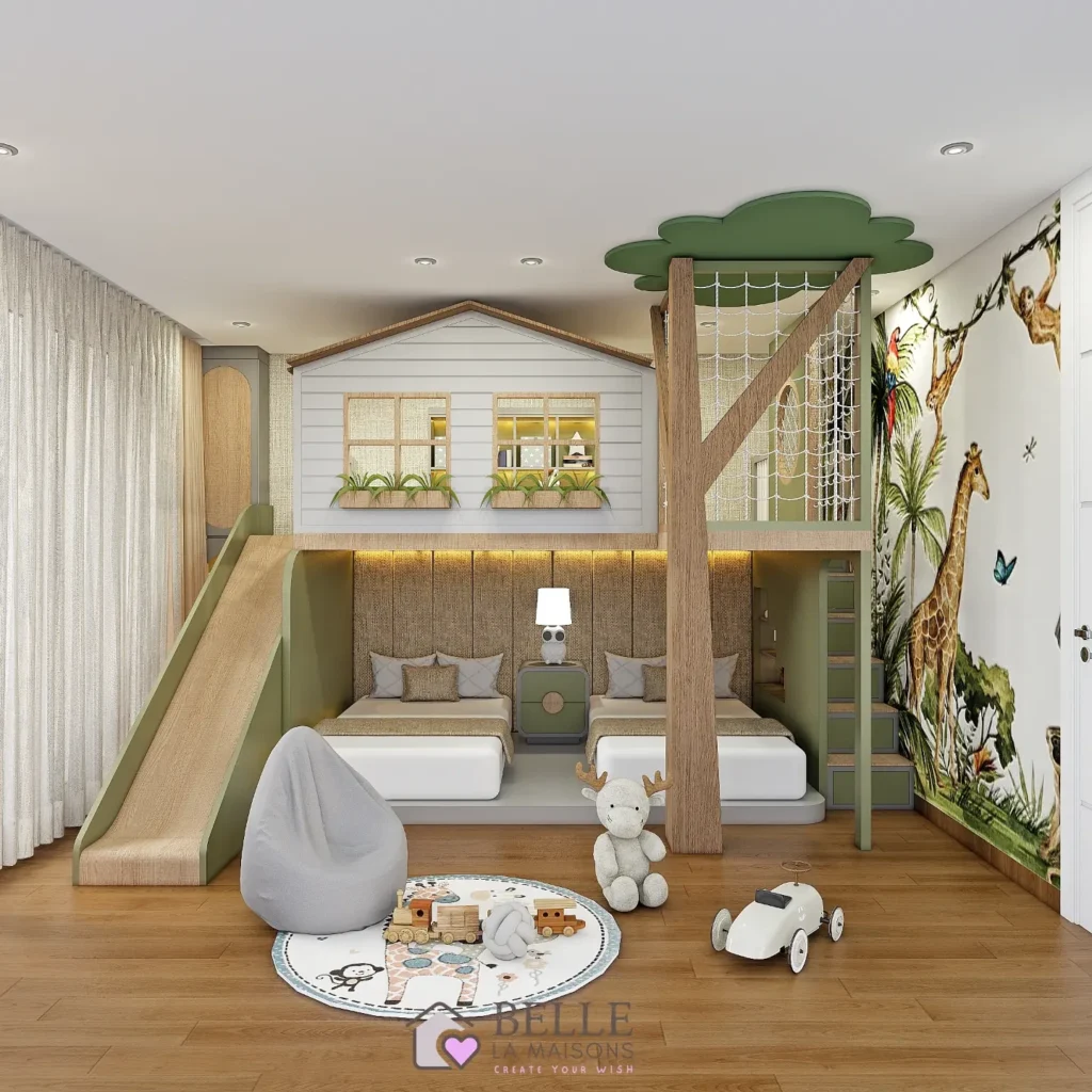 Jungle Treehouse Adventure A Nature-Inspired Kids’ Room
